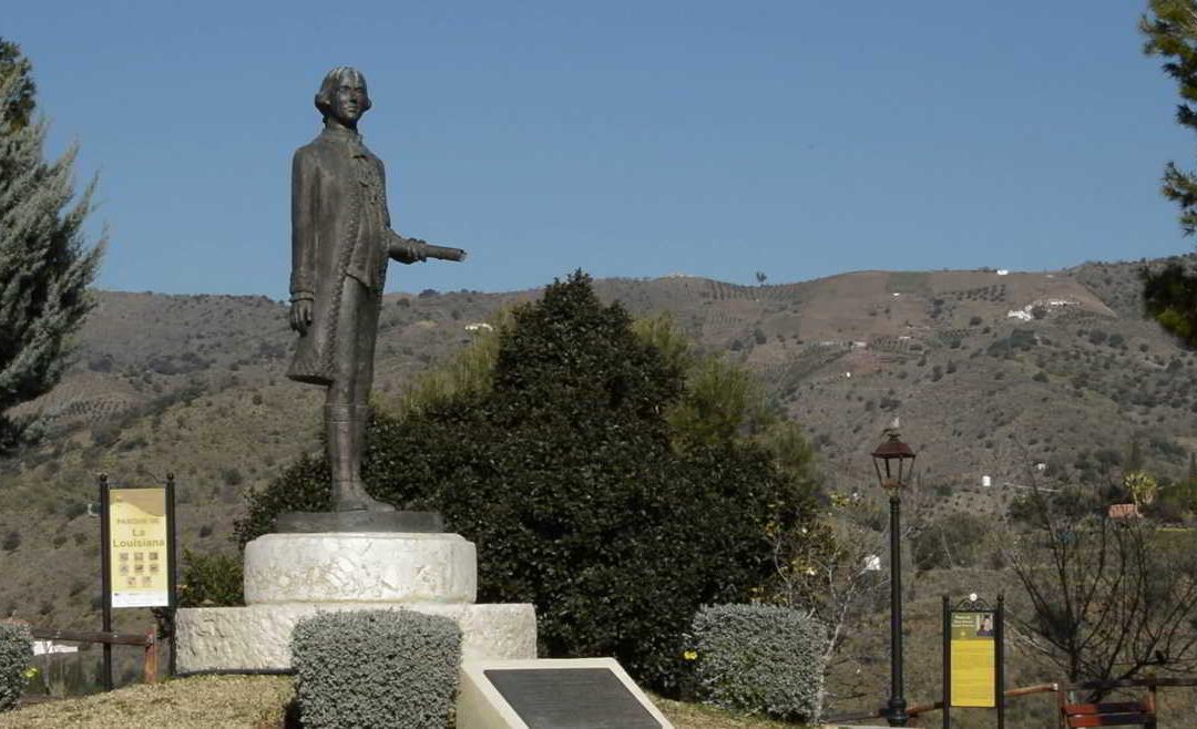 Estatua Bernardo de Gálvez en Macharaviaya