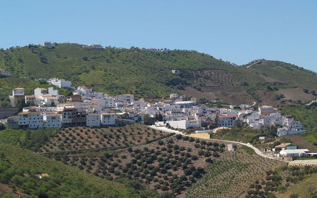 Vista del pueblo de Iznate, Málaga