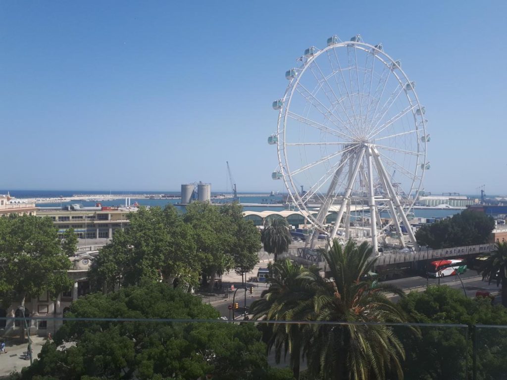 Views of the Malaga Ferris wheel