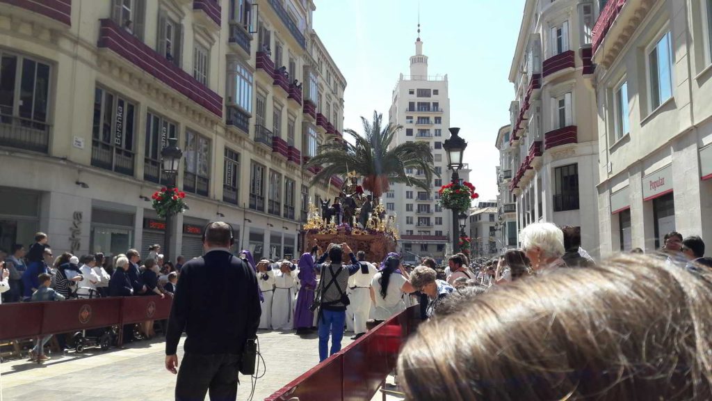 Procesión de La Pollinica en la Semana Santa de Málaga