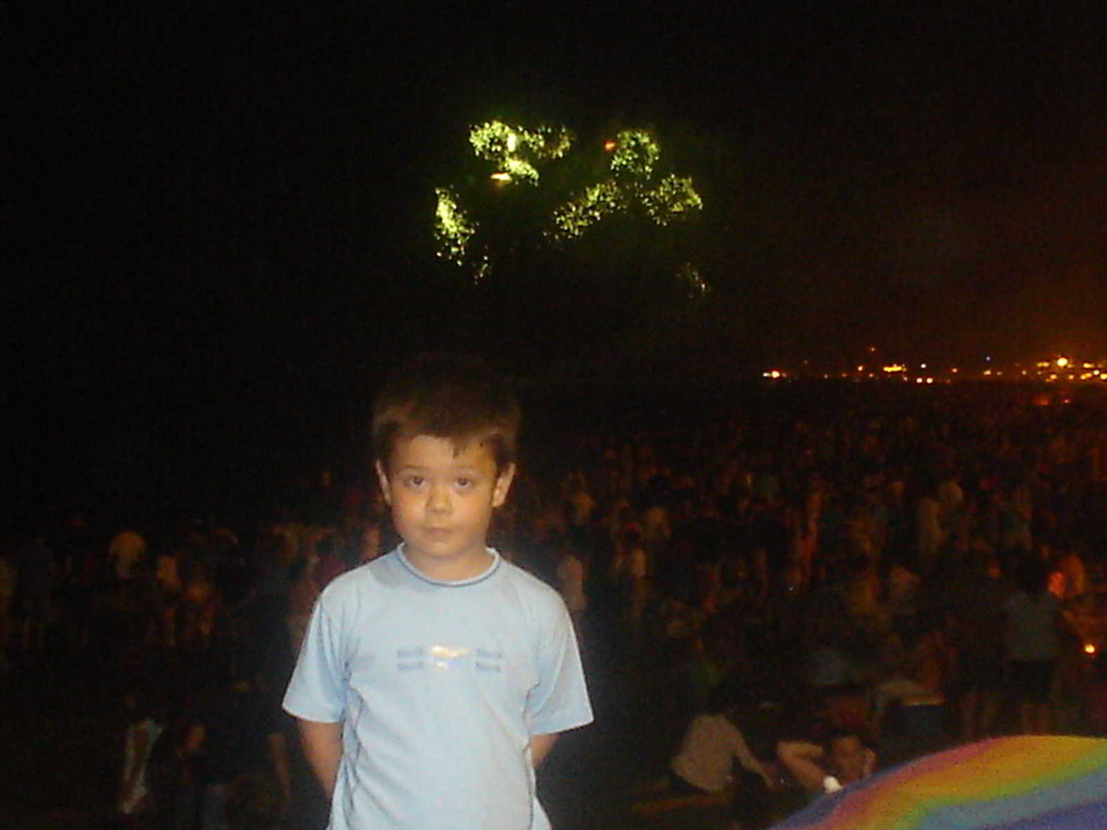 Child in the night of San Juan de Málaga