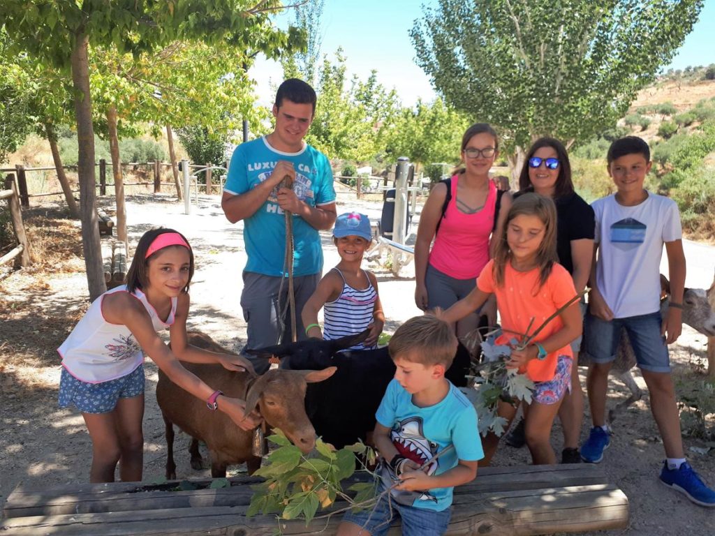 Group of participants in the Malaga goat guided tour