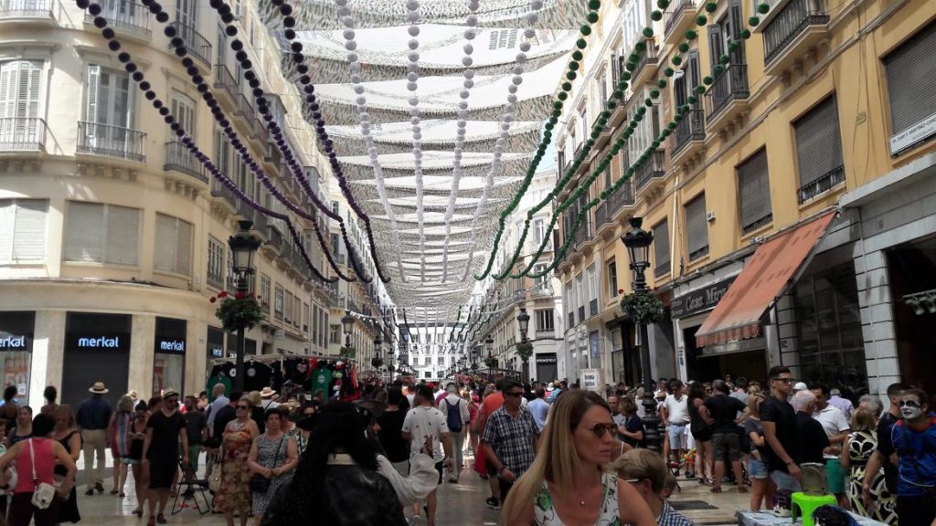 La calle Larios durante la Feria de Málaga