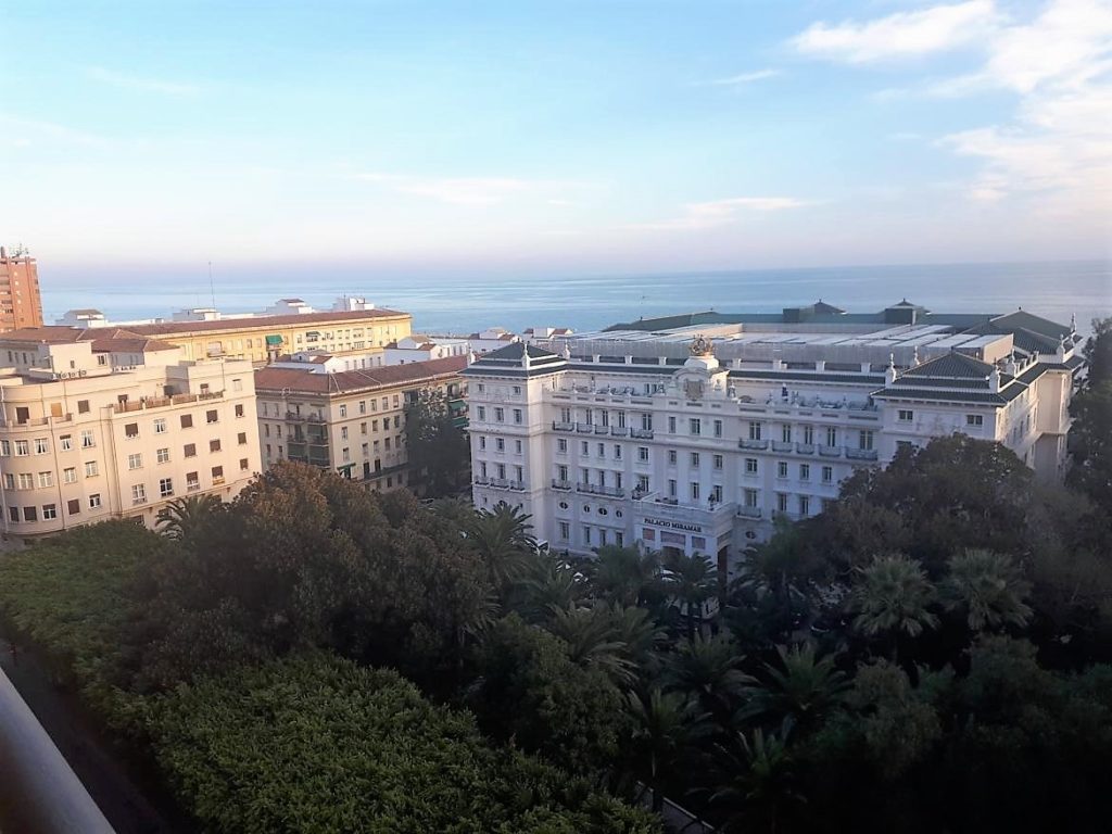Vistas de uno de los alojamientos más lujosos de Málaga, El Gran Hotel Miramar