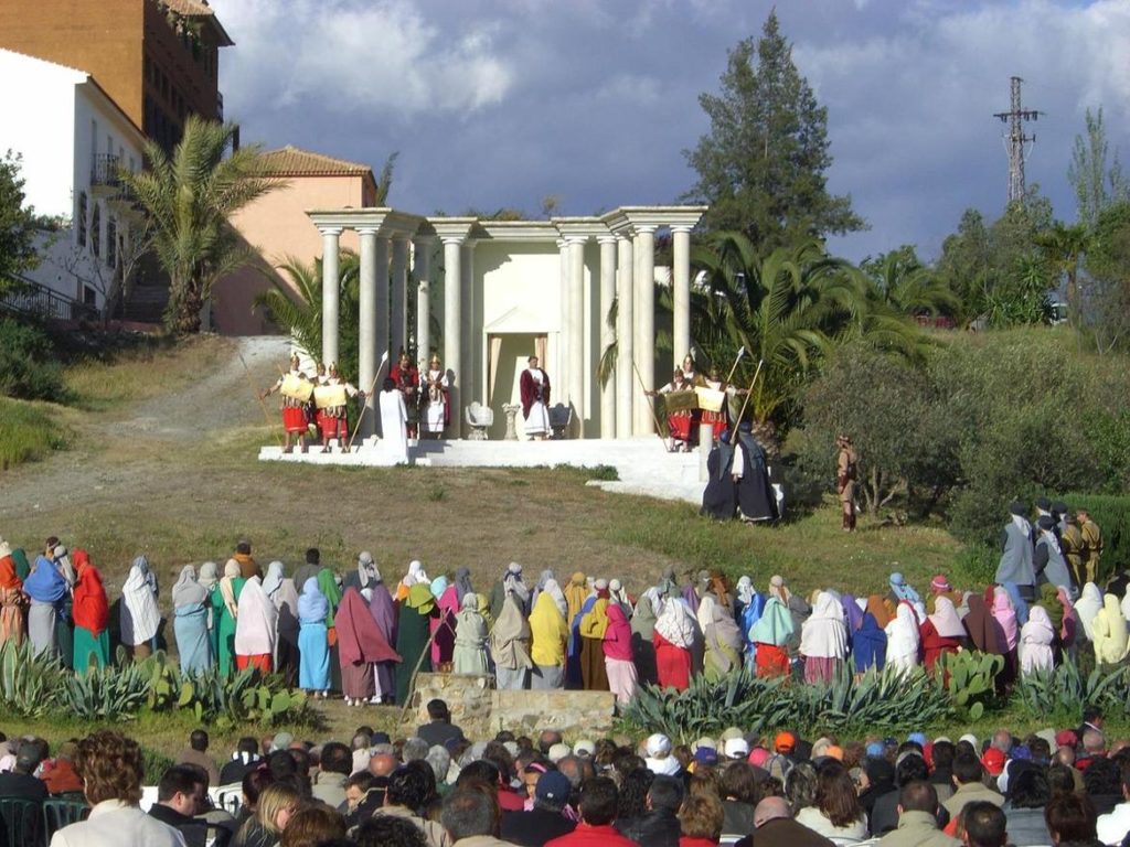 Paso de Riogordo en la Semana Santa de Riogordo en Málaga